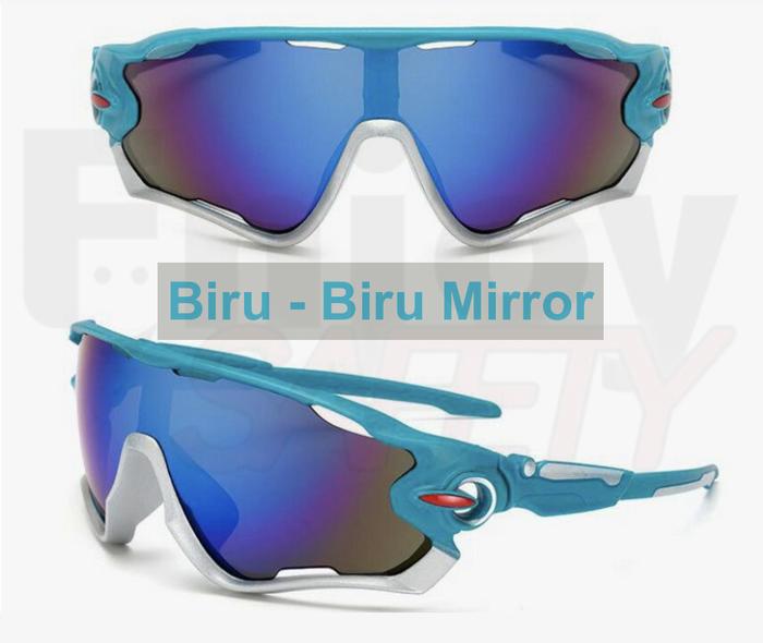 Gambar Kacamata Sepeda / kacamata Motor / kacamata pendakian gunung USA - BIRU-MIRROR dari ENJOY SAFETY undefined Tokopedia