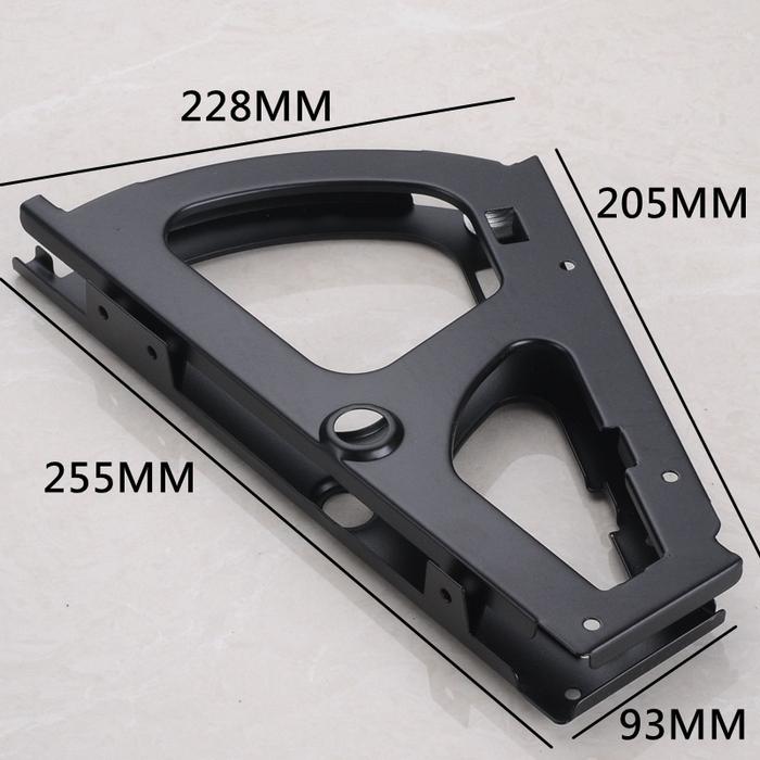 Gambar 2pcs Engsel Rak Sepatu 1/2/3 Braket Rak Sepatu Lipat Rak Sepatu Putar - 1Lapisan hitam dari Supercy-Mall undefined Tokopedia