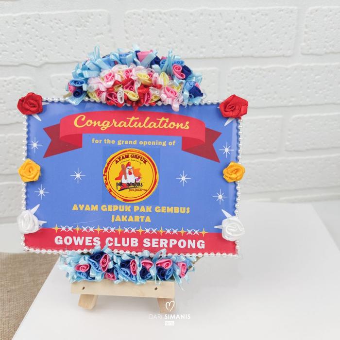 Gambar PAPAN BUNGA MINI - Ready Stock! Bebas Custom - Model Foto/Logo dari Dari SiManis undefined Tokopedia