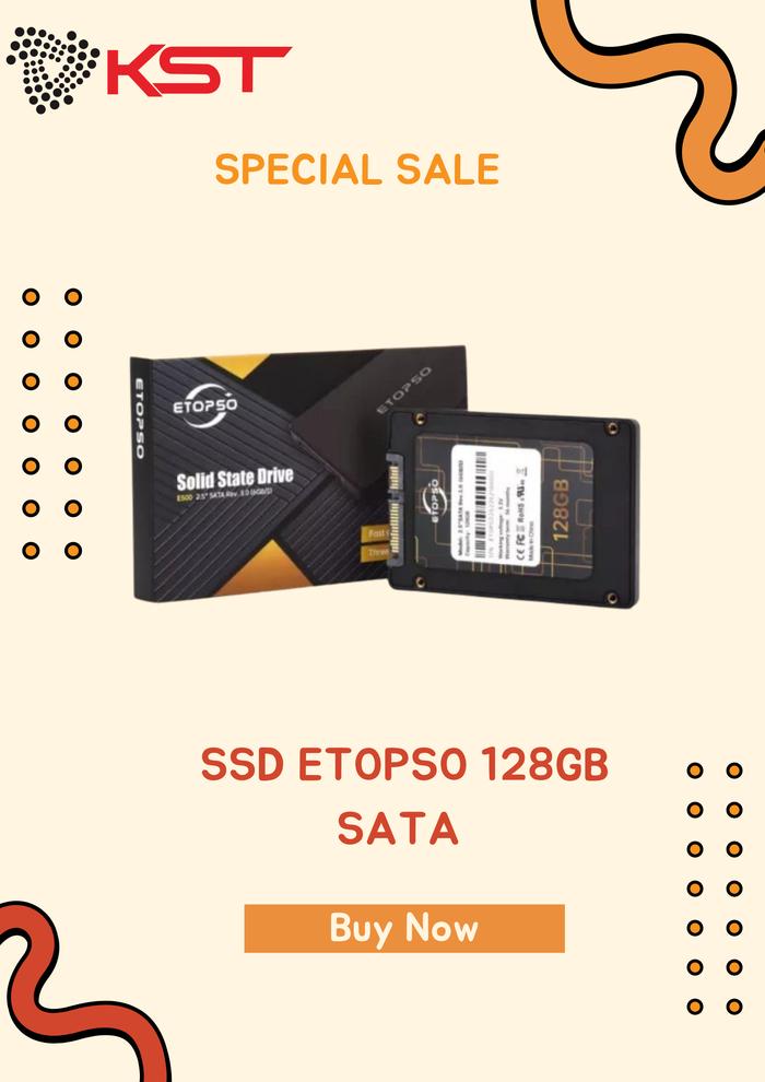 Gambar SSD SATA III ETOPSO 128GB/256GB/512GB/1TB GARANSI 3 TAHUN REPLACE - 1TB - 128GB dari KST Computer_NEW undefined Tokopedia