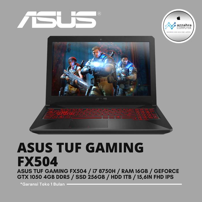 Tuf Gaming Fx504 Asus Tuf I7 8750h Gtx 1050 Asus FX504 Inch FHD