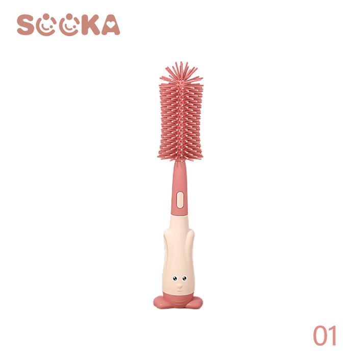 Gambar Sooka Sikat Silikon Pembersih Botol - Set sikat silikon botol susu - Pink dari hayylife undefined Tokopedia