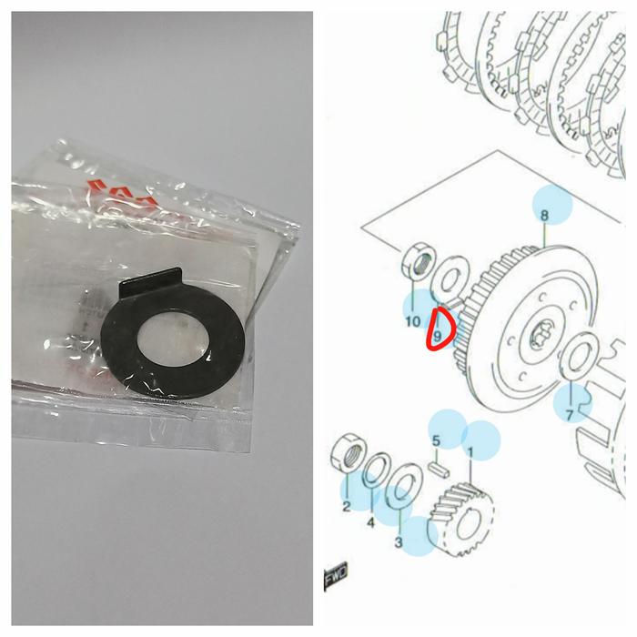 Gambar RING WASHER PENGUNCI RUMAH KAMPAS KOPLING SUZUKI SATRIA FU 150 SGP dari IHOBBY OLSHOP undefined Tokopedia