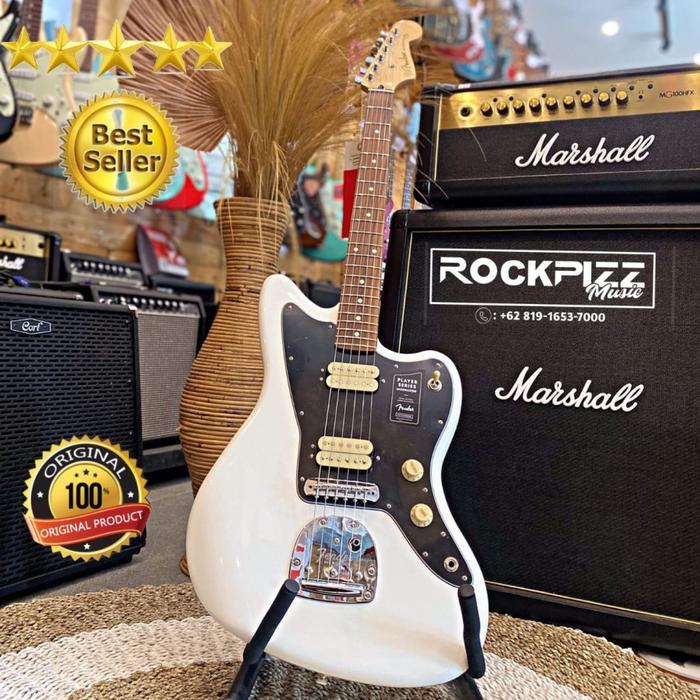 Gambar FENDER PLAYER JAZZMASTER ELECTRIC GUITAR, PAU FERRO FB, POLAR WHITE dari ROCKPIZZ MUSIC SINGARAJA undefined Tokopedia
