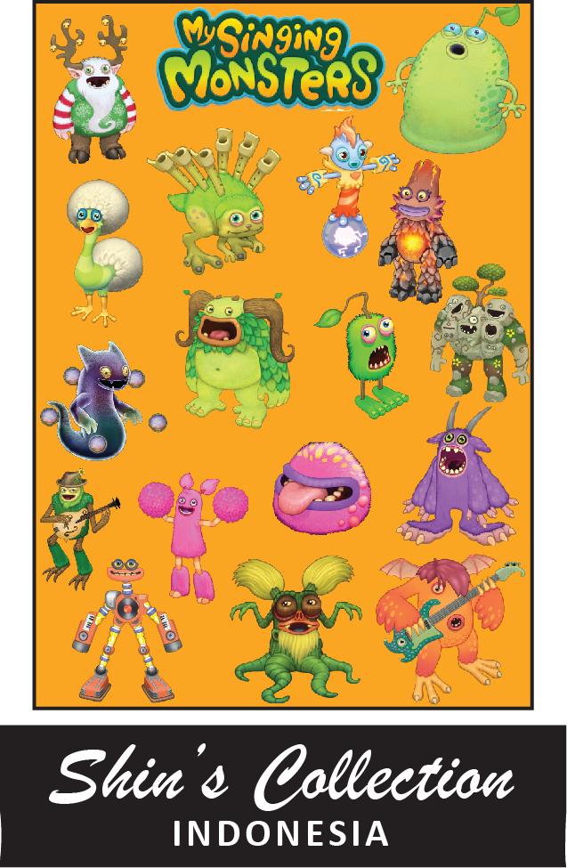 Gambar Sticker stiker murah anti air My singing monster 1 pc - Murah 01 dari Depo Karakter ShinCollection undefined Tokopedia