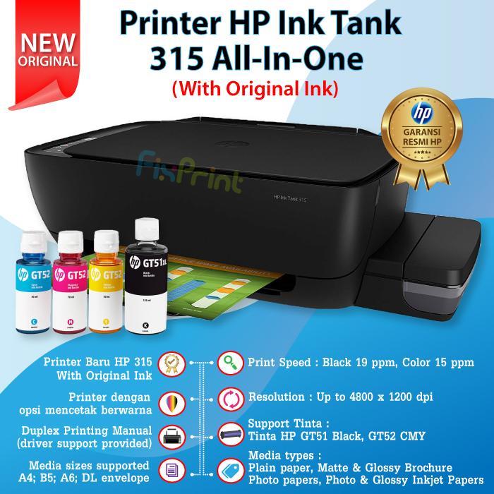 Gambar HP Ink Tank Printer 415 Print Scan Copy WiFi All-in-One Wireless - HP 315, Xantri Ink dari FixPrint Jakarta undefined Tokopedia