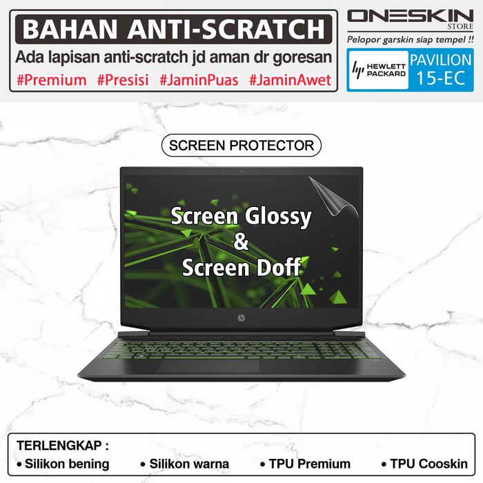 Gambar Pelindung Screen Protector HP Pavilion Gaming 15-ec ec2010ax ec2047ax - Screen Glossy dari Oneskin Store Indonesia undefined Tokopedia