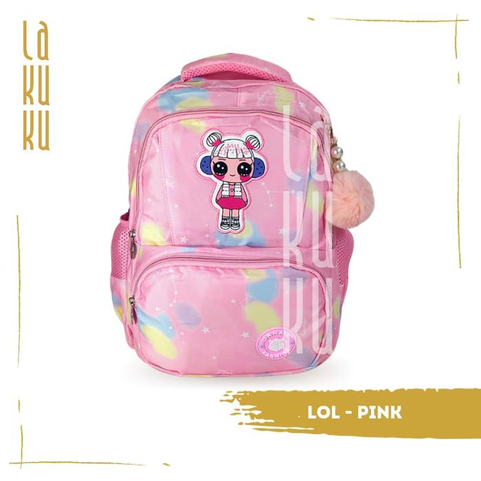 Gambar Lakuku - Tas Ransel Anak Sekolah SD SMP School Bag Ombre Lol Love Cantik - Lol Pink, Bubble+Kado dari Lakuku Online Shop undefined Tokopedia