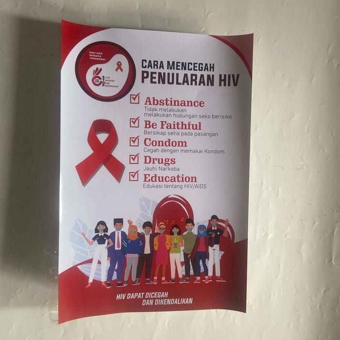 Gambar Poster HIV / AIDS - Cara Penularan dari Sahabat Sejasa undefined Tokopedia