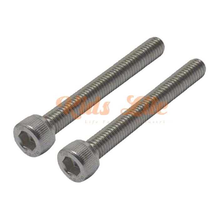 Gambar BAUT L M10 STAINLESS STEEL 304 DRAT 10 MM PITCH 1.5 MM - KUNCI L 8 MM - UKURAN 10X45 dari Kids Lite undefined Tokopedia