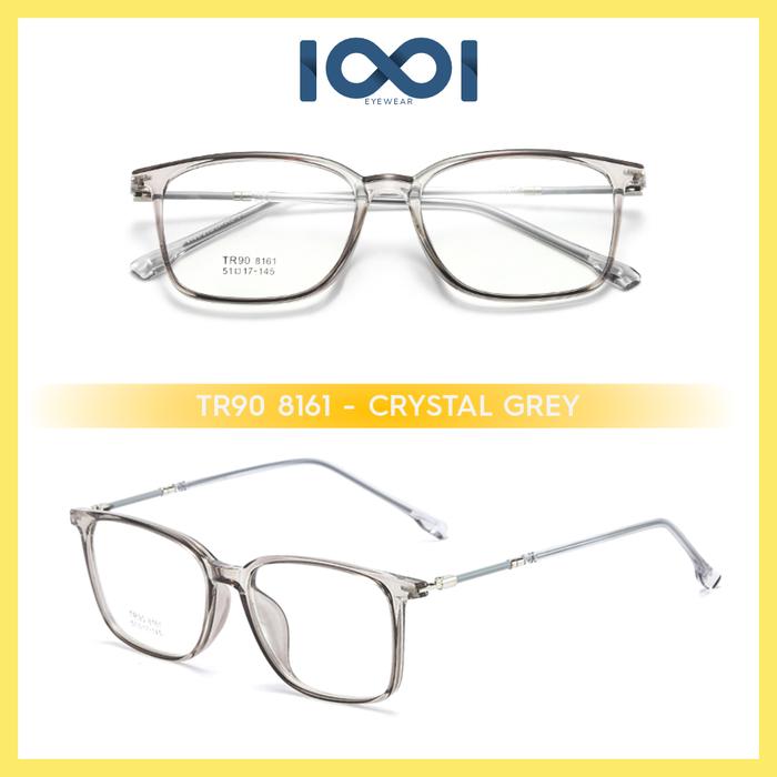 Gambar iooieye - Kacamata Segi Empat Lentur Pelajar Simple AntiUV Unisex 8161 - Crystal Grey, PhotocromicAB dari IOOI.kacamata undefined Tokopedia