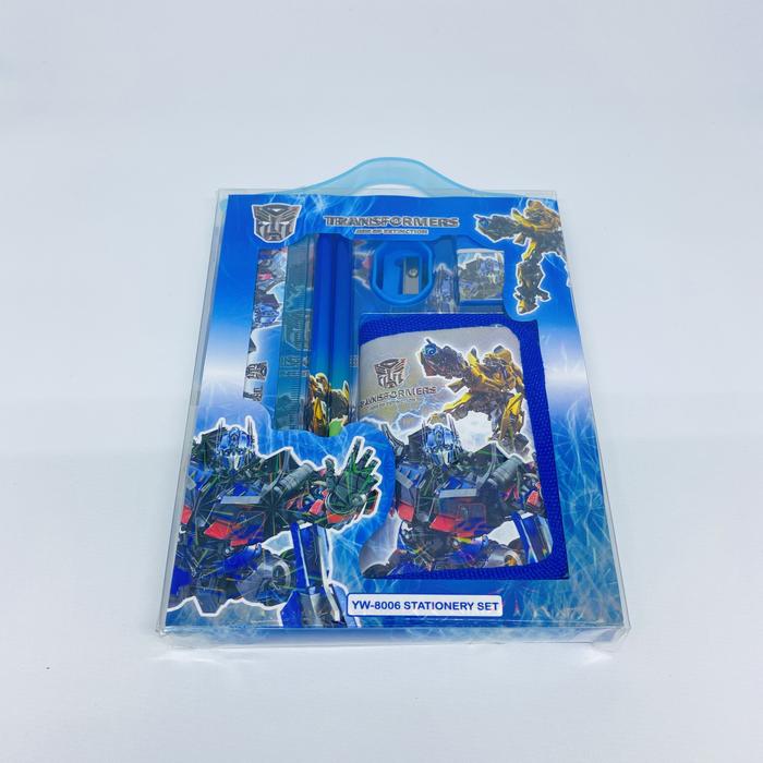 Gambar Stationary set 6in1 peralatan tulis anak dompet transformer dari Luckycatgift undefined Tokopedia