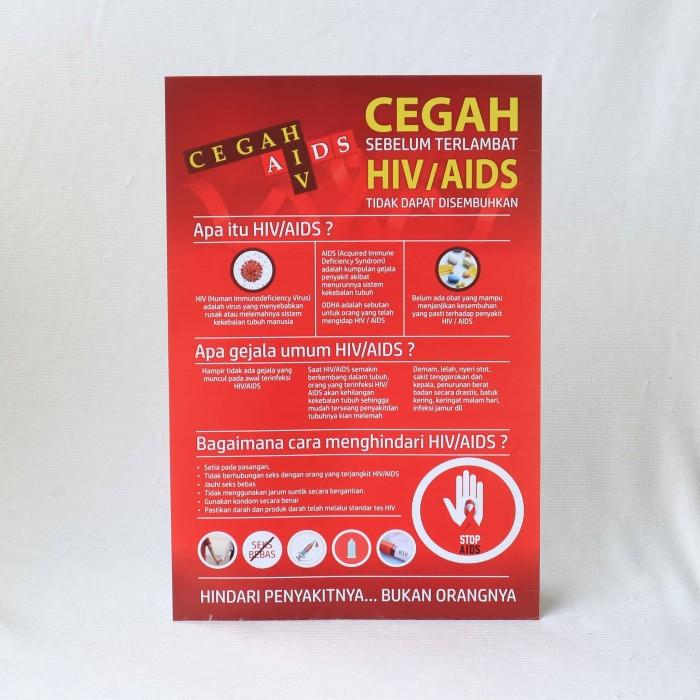 Gambar Poster HIV / AIDS - Cegah HIV AIDS dari Sahabat Sejasa undefined Tokopedia