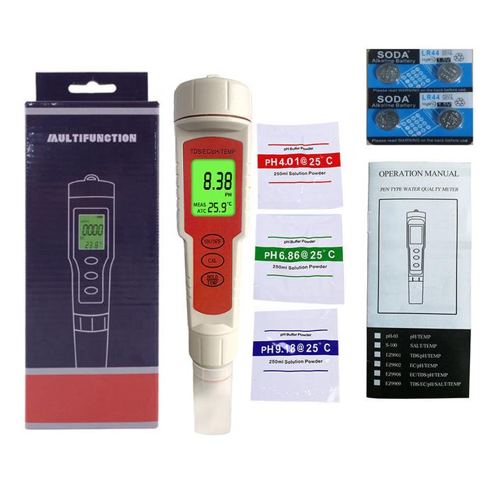 Gambar Alat Ukur Uji PH Meter Digital Air Minum Akuarium Tester PH Air Digita - 4 in 1 dari jaws.acchp undefined Tokopedia