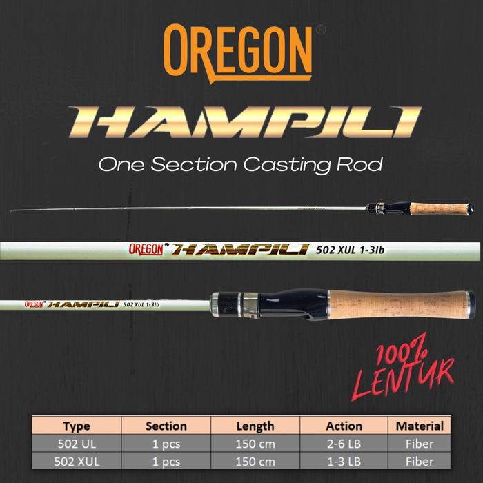 Gambar JORAN ULTRALIGHT OREGON HAMPILI 501 XUL UL 1-3LB 2-6LB - 2-6LB dari IFA FISHING TEAM undefined Tokopedia