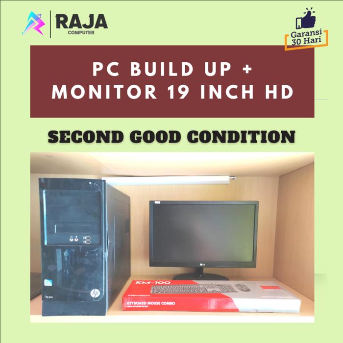 Gambar PC BUILD UP FULL SET + LED MONITOR 19 INCH SIAP PAKAI dari Rajacom Store undefined Tokopedia