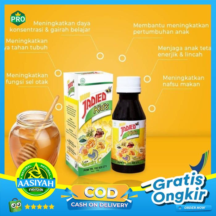 Gambar Madu jadied kids / solusi anak susah makan / kecerdasan otak dari AASIYAH HERBAL GROSIR undefined Tokopedia