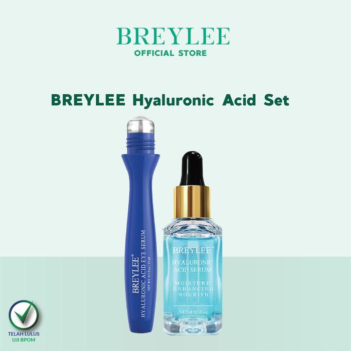 Gambar BREYLEE Hyaluronic Set - Melembabkan Wajah & Area Sekitar Mata (2pcs) dari BREYLEE.ID undefined Tokopedia