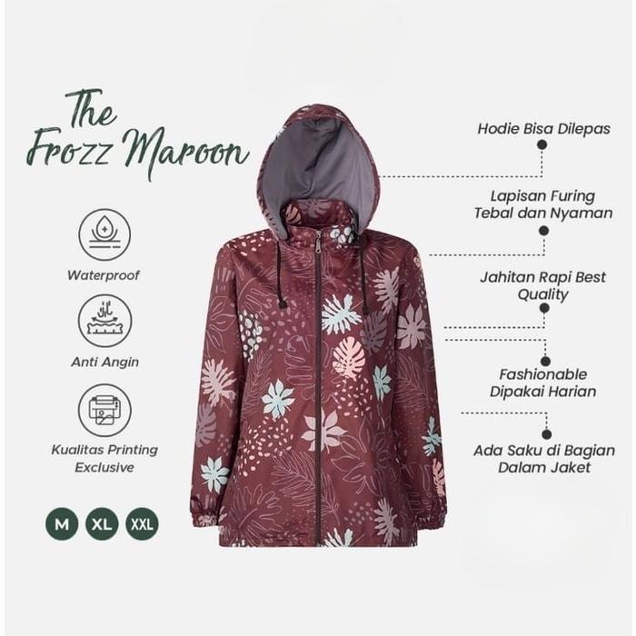 Gambar Jaket printing wanita premium jaket parasut wanita Hoodie waterproof - 07, XXL dari Arion fashion undefined Tokopedia