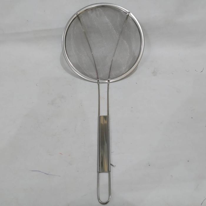 Gambar Saringan strainer Goreng gorengan halus sedang panjang - Diameter 20 cm dari dramashop. undefined Tokopedia