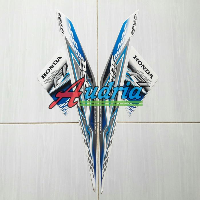 Gambar Stiker Striping Motor Honda Beat FI 2014 Putih-Biru dari audria Collection undefined Tokopedia