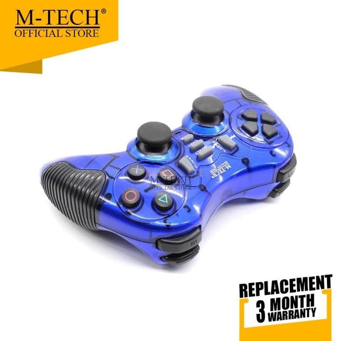 Gambar MTECH Turbo Wireless Gamepad Controller Stik Joystick PS2 PC Laptop - Biru dari UNIGAME undefined Tokopedia