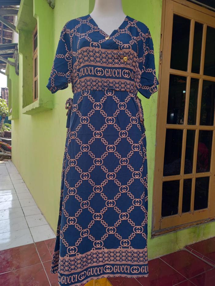 Gambar Daster Gucci Ibu muda Cantik - Biru dari RDS STORE INDONESIA undefined Tokopedia