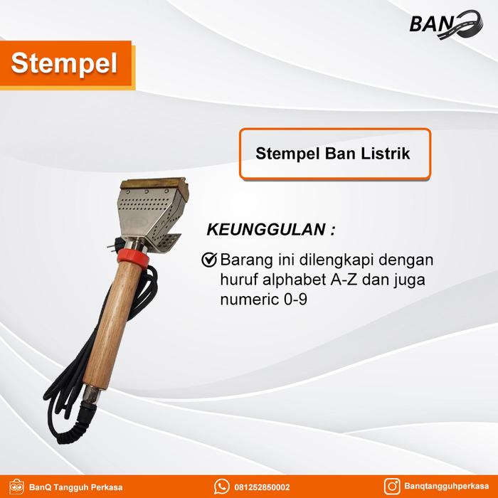Gambar Stempel Ban Listrik /Tire Brander/ Lengkap Dengan Huruf dan Angka dari BanQ Tangguh Perkasa undefined Tokopedia