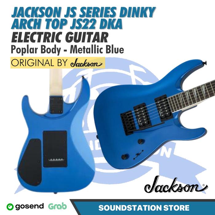 Gambar Jackson JS Series Dinky Arch Top JS22 DKA Electric Guitar - METALLIC BLUE dari SoundStation Store undefined Tokopedia