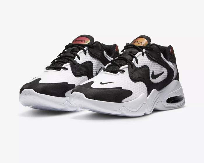 nike air max 2x white black