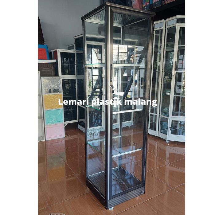 Gambar lemari hias kaca - Cokelat dari Lemariplastikmalang undefined Tokopedia