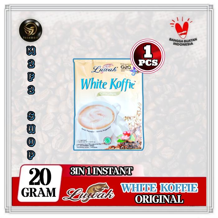 Jual Kopi Luwak White Koffie Less Sugar Bag 20x20gr Triple Pack Di