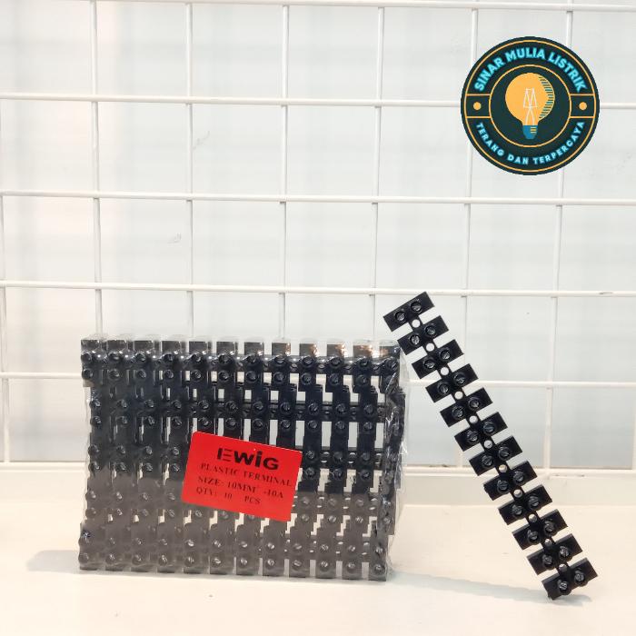 Gambar Terminal Block Krustin 16mm dan 10mm / sambungan kabel hitam terminal - 10mm dari Sinar Mulia Listrik undefined Tokopedia