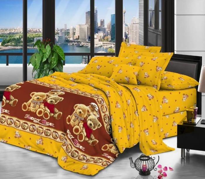 Gambar promo sprei motif hewan 100x200, 120x200, 160x200, 180x200 bahan katun - Tedybear, 100x200x20 dari badetumbas undefined Tokopedia