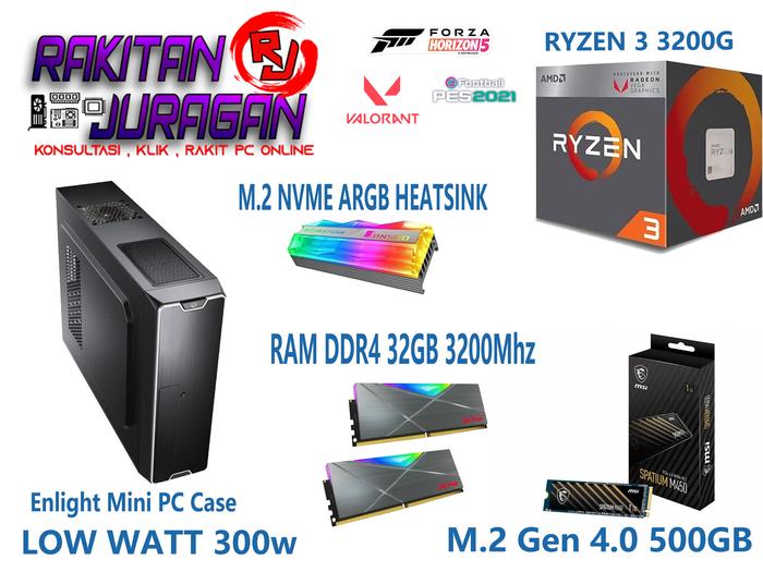 Gambar Mini pc gaming ! ssd 1 tb 16gb ram amd ryzen 3200G ! - RYZEN 3 3200G dari R'J PC SOLUTION undefined Tokopedia