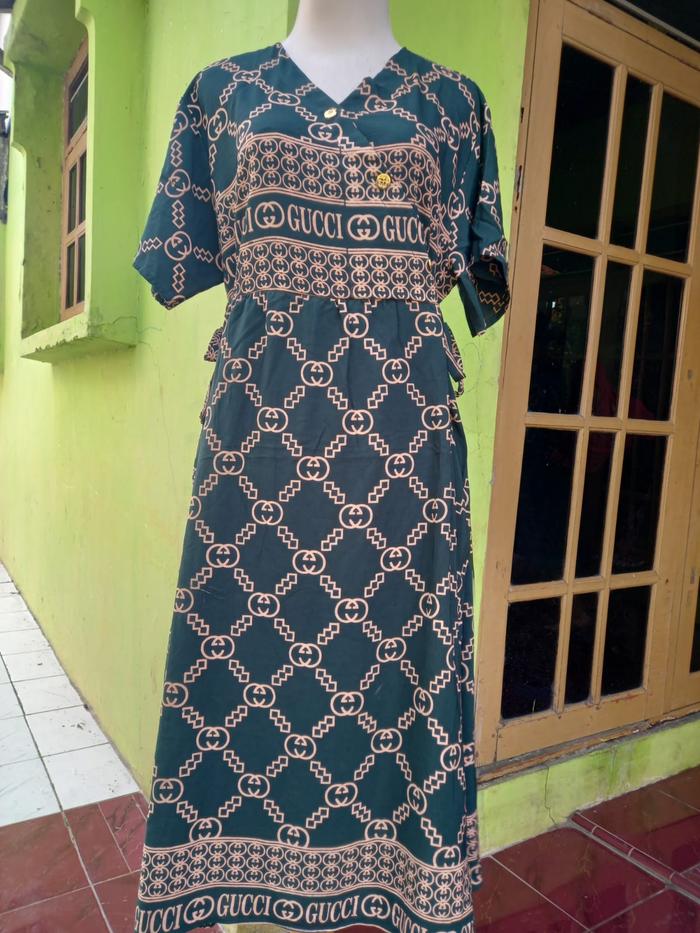 Gambar Daster Gucci Ibu muda Cantik - Hijau dari RDS STORE INDONESIA undefined Tokopedia