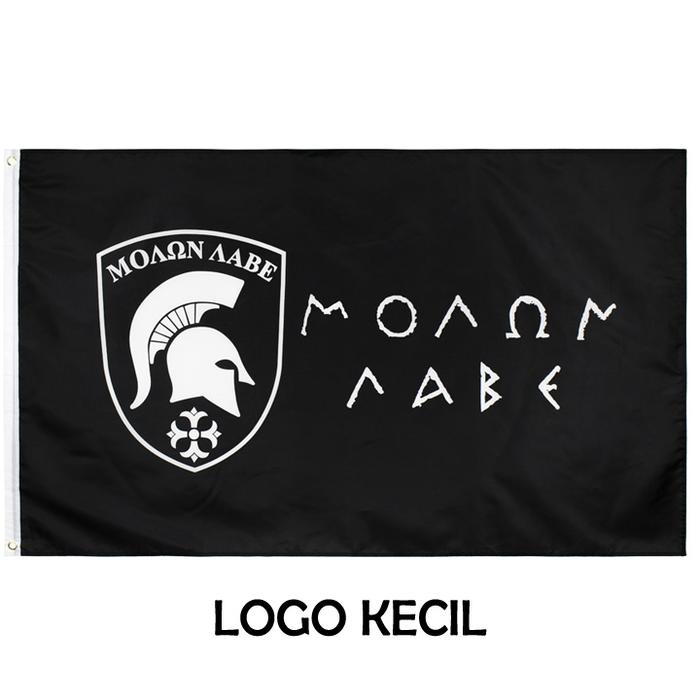 Gambar Bendera Sparta Yunani - Molon Labe ukuran besar - LOGO KECIL dari mushikyo undefined Tokopedia