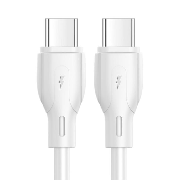 Gambar Kabel Data V-GeN VGC-08 Type C to Type C QC 4.0 PD 60W 3.1A 2 Meter - Putih dari V-GeN Indonesia Official Store undefined Tokopedia