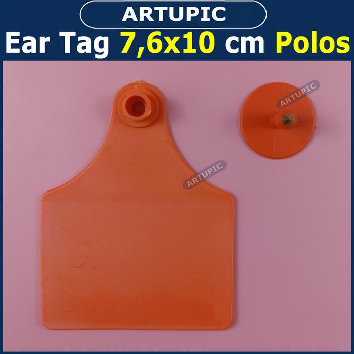Gambar Ear Tag 7.6x10 cm POLOS ECERAN Eartag Necktag Hewan Ternak Babi Sapi - Orange dari Artupic Peralatan Peternakan undefined Tokopedia