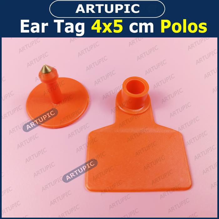 Gambar Ear Tag 4x5 cm POLOS ECERAN Eartag Hewan Ternak Sapi Babi Kambing Domb - Orange dari Artupic Peralatan Peternakan undefined Tokopedia