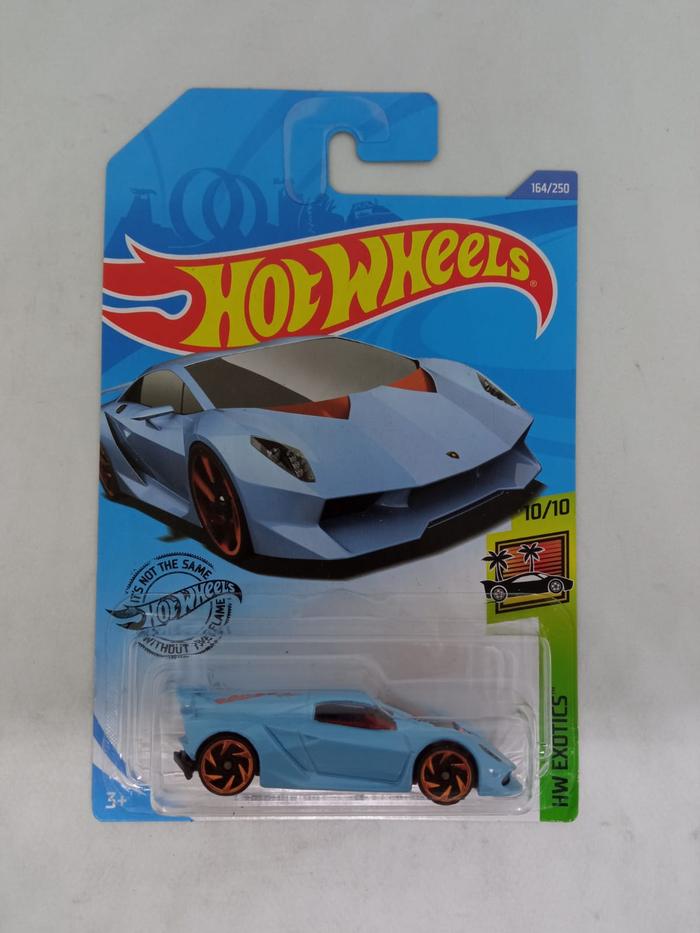 Gambar HotWheels Lamborghini Sesto Elemento Diecast HW Exotics Original - Biru Muda dari hopeshoppe undefined Tokopedia