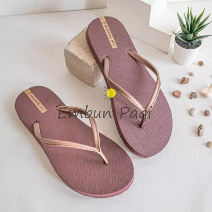 Gambar Sandal Jepit Wanita Tokyo Series Sun Swallow Ukuran 9,5-10,5 - COKLAT MUDA 9,5 dari @EmbunPagi undefined Tokopedia