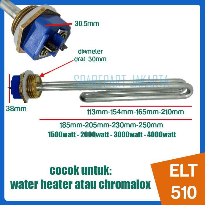 Jual Element water heater Chromalox 1500, 2000, 3000, 4000 Watt ELT-510 -  1500watt - Kab. Tangerang - Sparepart Jakarta | Tokopedia