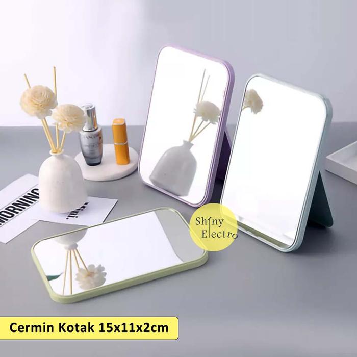 Gambar Cermin Kaca Meja Rias Lipat Kotak Skincare MUA Make Up Murah Serbaguna - Cermin Kotak dari ShinyElectroGroup undefined Tokopedia