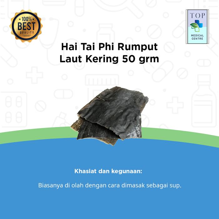 Gambar Ganggang Laut / Rumput Laut Kering / Hai Tai / Haidai 50 grm dari Top Medical Center undefined Tokopedia