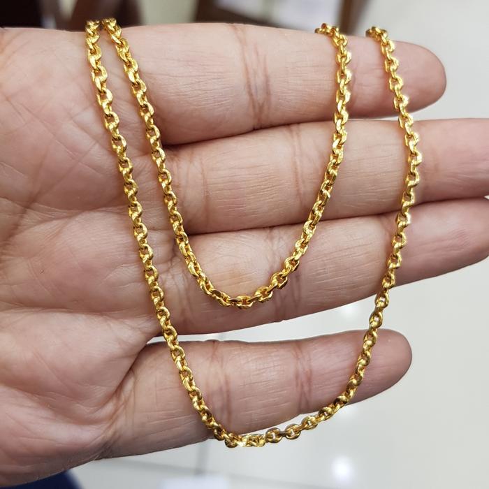 Gambar KALUNG EMAS PANJANG MODEL ITALY NORI 24K - 15gram p: 42cm dari JWT jewellery undefined Tokopedia