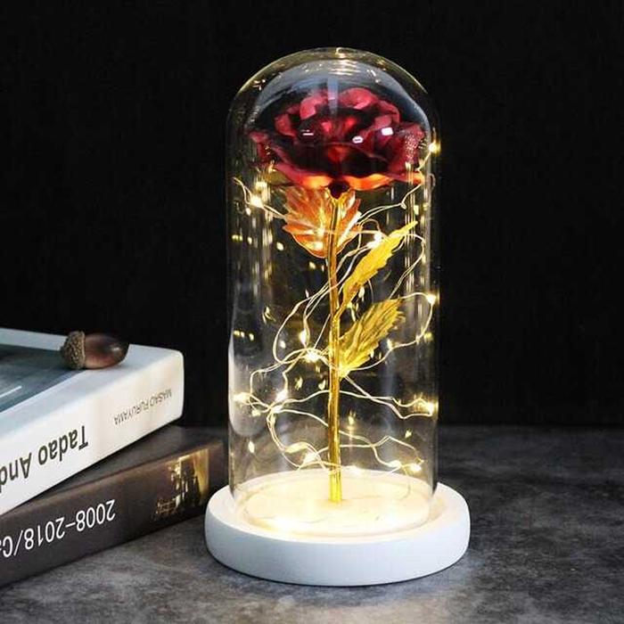 Gambar Bunga Mawar Lampu LED Dekorasi Rose Romantis Kado Hadiah Gift 7 - + Bubble dari WACO STORE JKT undefined Tokopedia