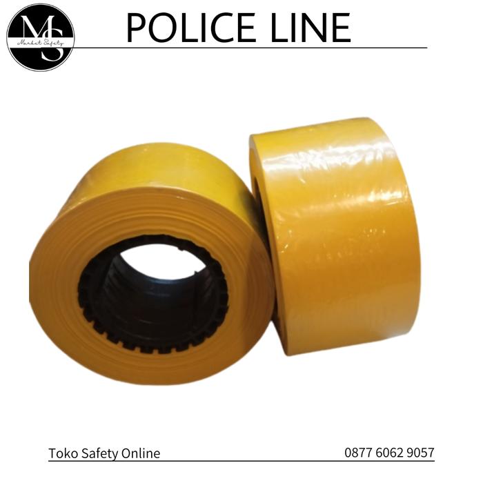 Jual Police Line Hitam kuning 3" X 300 Meter / Barikade 3" X 300M ...