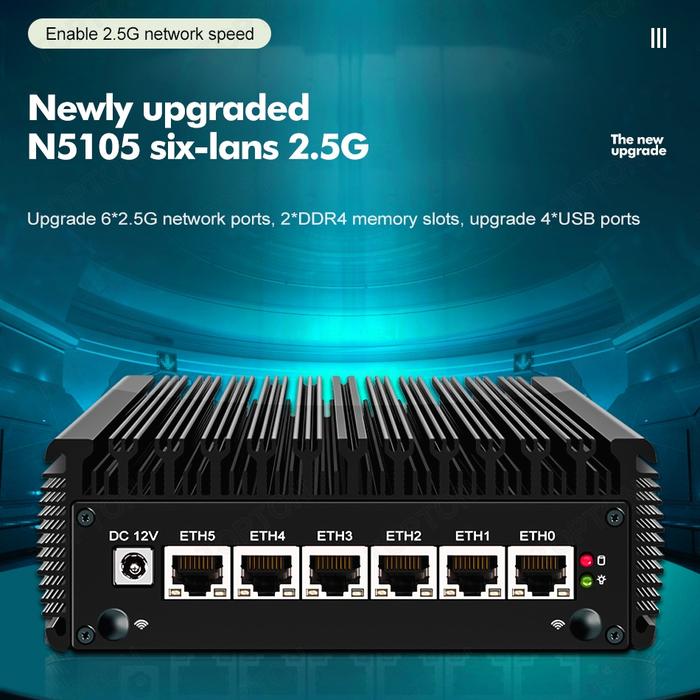 Gambar PFSense MikroTik Mini PC Industrial Router Firewall Intel - C. Intel N5105 dari STTK by Estetika undefined Tokopedia