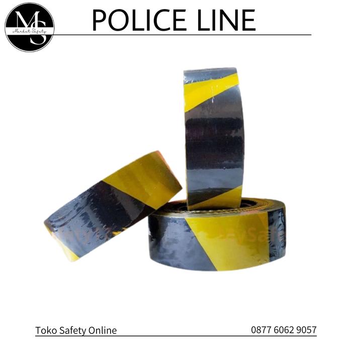 Gambar Police Line Kuning 3" x 500 Meter / Garis Polisi Kuning Polos - Hitam Kuning, 2x300 dari Toko Safety Online undefined Tokopedia